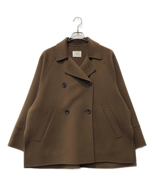 IENA（イエナ）IENA (イエナ) スーパー160ダブルフェイス ショートコート ブラウン サイズ:38の古着・服飾アイテム