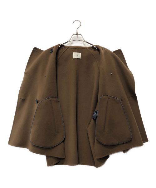 IENA（イエナ）IENA (イエナ) スーパー160ダブルフェイス ショートコート ブラウン サイズ:38の古着・服飾アイテム