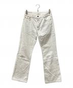 Saint Laurent Parisサンローランパリ）の古着「フレアホワイトデニムパンツ」｜ホワイト