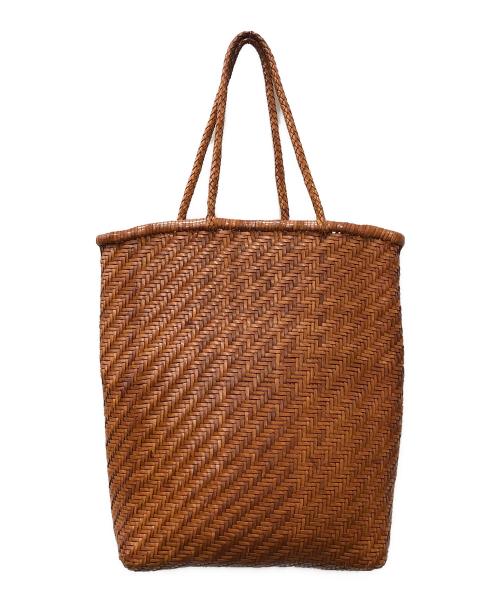 DRAGON（ドラゴン）DRAGON (ドラゴン) 編み込みトートバッグ ブラウン サイズ:下記参照の古着・服飾アイテム