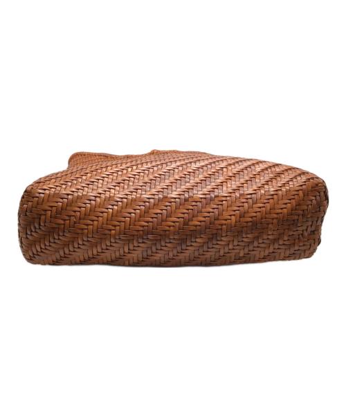 DRAGON（ドラゴン）DRAGON (ドラゴン) 編み込みトートバッグ ブラウン サイズ:下記参照の古着・服飾アイテム