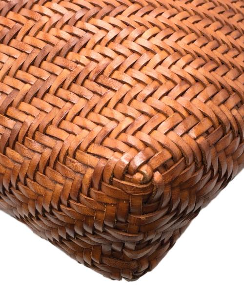 DRAGON（ドラゴン）DRAGON (ドラゴン) 編み込みトートバッグ ブラウン サイズ:下記参照の古着・服飾アイテム