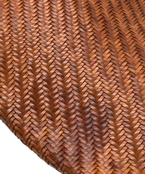 DRAGON（ドラゴン）DRAGON (ドラゴン) 編み込みトートバッグ ブラウン サイズ:下記参照の古着・服飾アイテム