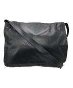 EMPORIO ARMANIエンポリオアルマーニ）の古着「レザーショルダーバッグ」｜ブラック