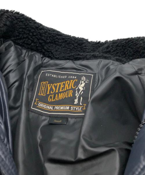 Hysteric Glamour（ヒステリックグラマー）Hysteric Glamour (ヒステリックグラマー) 中綿ジャケット ネイビー サイズ:S 未使用品の古着・服飾アイテム