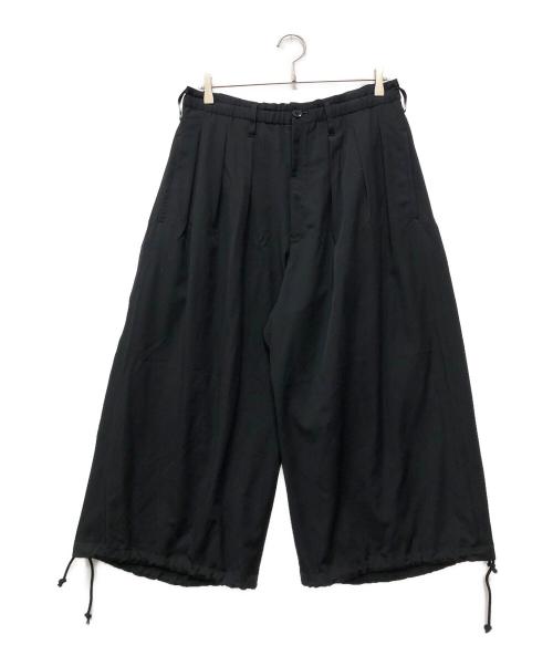 GROUND Y（グラウンドワイ）GROUND Y (グラウンドワイ) WOOL BALLOON PANTS ブラック サイズ:3の古着・服飾アイテム