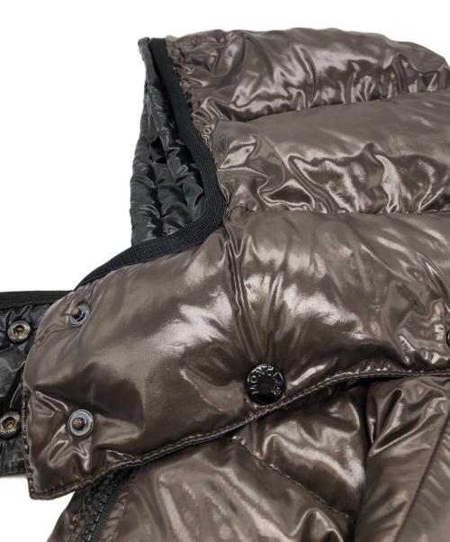 MONCLER（モンクレール）MONCLER (モンクレール) MOKAダウンコート ブラウン サイズ:Sの古着・服飾アイテム