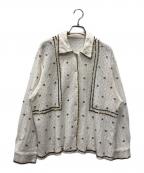 FRAMeWORKフレームワーク）の古着「ビジューシャツ」｜ホワイト