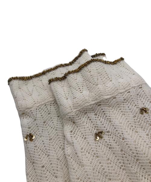 FRAMeWORK（フレームワーク）FRAMeWORK (フレームワーク) ビジューシャツ ホワイト サイズ:FREEの古着・服飾アイテム