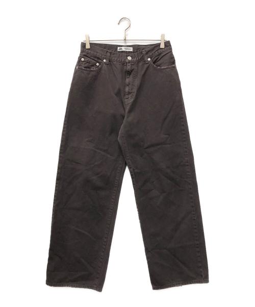 ATELLIER WELLS BY JOHNBULL（アトリエ ウェルズ バイ ジョンブル）ATELLIER WELLS BY JOHNBULL (アトリエ ウェルズ バイ ジョンブル) カツラギオーバーダイワイドパンツ ブラウン サイズ:30 未使用品の古着・服飾アイテム