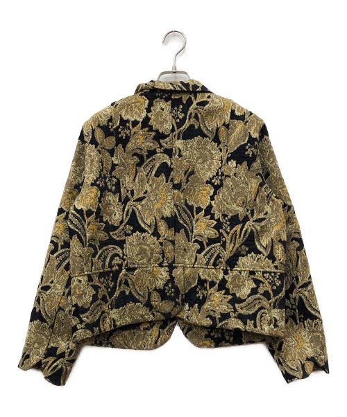 GRANDMA MAMA DAUGHTER（グランマママドーター）GRANDMA MAMA DAUGHTER (グランマママドーター) ジャガードジャケット ブラウン サイズ:2の古着・服飾アイテム