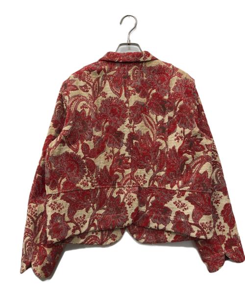 GRANDMA MAMA DAUGHTER（グランマママドーター）GRANDMA MAMA DAUGHTER (グランマママドーター) ジャガードジャケット レッド サイズ:2の古着・服飾アイテム