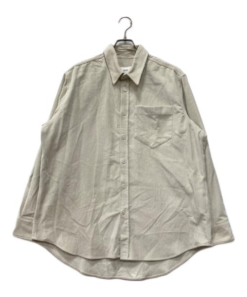 ami（アミ）ami (アミ) コーデュロイシャツ ホワイト サイズ:Sの古着・服飾アイテム