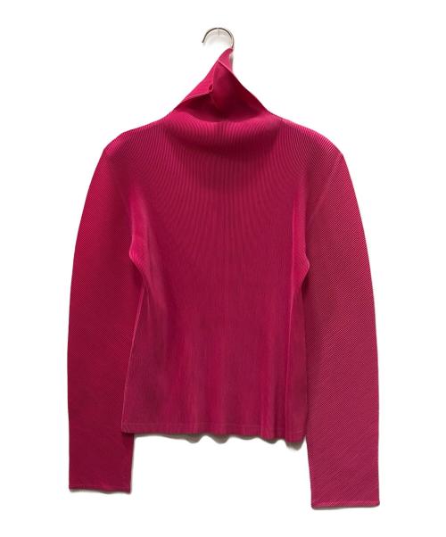 PLEATS PLEASE（プリーツプリーズ）PLEATS PLEASE (プリーツプリーズ) プリーツカットソー ショッキングピンク サイズ:3の古着・服飾アイテム