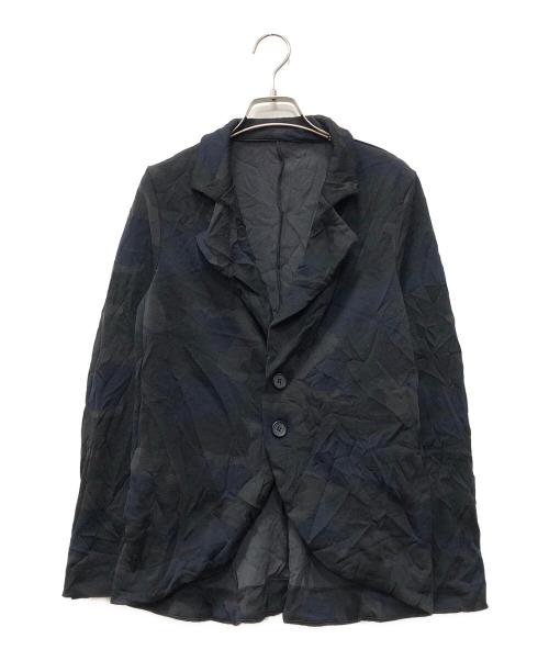 Y's（ワイズ）Y's (ワイズ) カモ柄ジャケット ブラック×ネイビー サイズ:2の古着・服飾アイテム