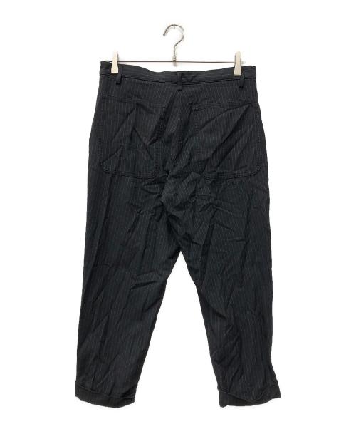 BLACK COMME des GARCONS（ブラックコムデギャルソン）BLACK COMME des GARCONS (ブラックコムデギャルソン) ストライプパンツ ブラック サイズ:Sの古着・服飾アイテム