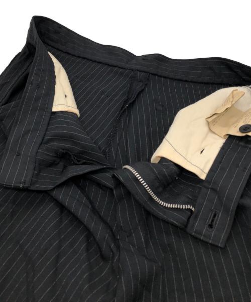 BLACK COMME des GARCONS（ブラックコムデギャルソン）BLACK COMME des GARCONS (ブラックコムデギャルソン) ストライプパンツ ブラック サイズ:Sの古着・服飾アイテム