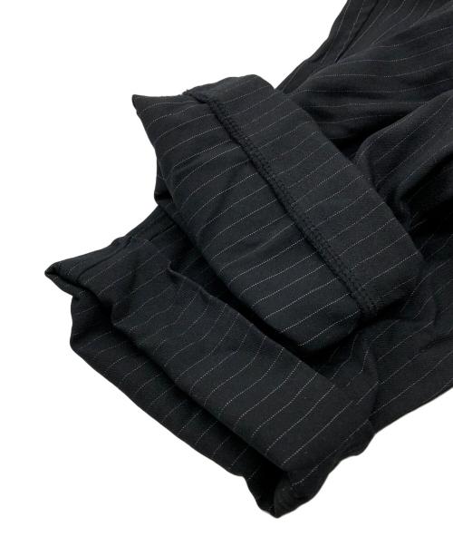 BLACK COMME des GARCONS（ブラックコムデギャルソン）BLACK COMME des GARCONS (ブラックコムデギャルソン) ストライプパンツ ブラック サイズ:Sの古着・服飾アイテム