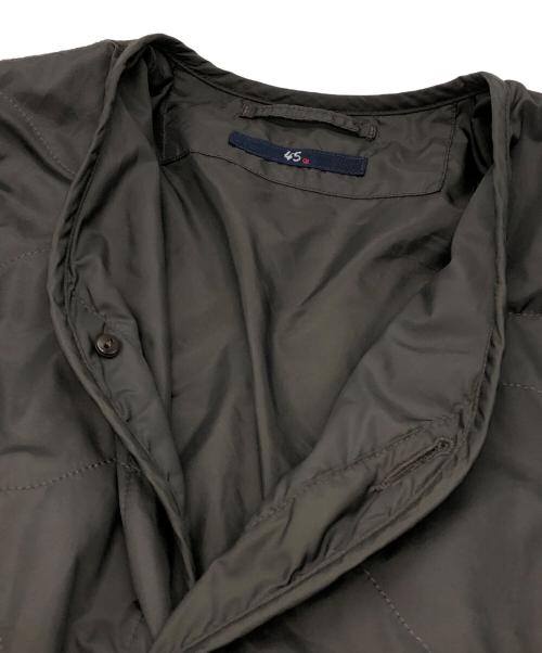 45R（フォーティファイブ・アール）45R (フォーティファイブ・アール) リバーシブルキルティングジャケット グレー サイズ:3の古着・服飾アイテム