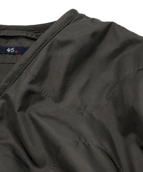 45R（フォーティファイブ・アール）45R (フォーティファイブ・アール) リバーシブルキルティングジャケット グレー サイズ:3の古着・服飾アイテム