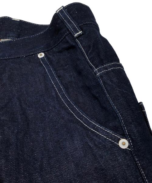 COMME des GARCONS HOMME（コムデギャルソン オム）COMME des GARCONS HOMME (コムデギャルソン オム) 綿麻テーパードデニムパンツ インディゴ サイズ:XSの古着・服飾アイテム