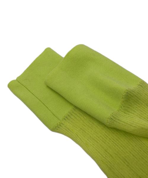 CABAN（キャバン）CABaN (キャバン) コットンナイロンリブ シアークルーネックカーディガン グリーン サイズ:FREEの古着・服飾アイテム