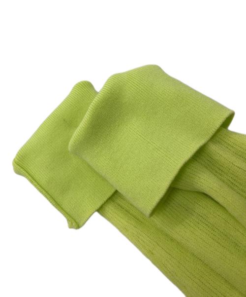 CABAN（キャバン）CABaN (キャバン) コットンナイロンリブ シアークルーネックカーディガン グリーン サイズ:FREEの古着・服飾アイテム