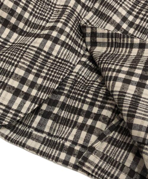 LARDINI（ラルディーニ）LARDINI (ラルディーニ) 2Bチェックジャケット ブラウン サイズ:42の古着・服飾アイテム