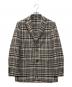 LARDINI（ラルディーニ）の古着「2Bチェックジャケット」｜ブラウン