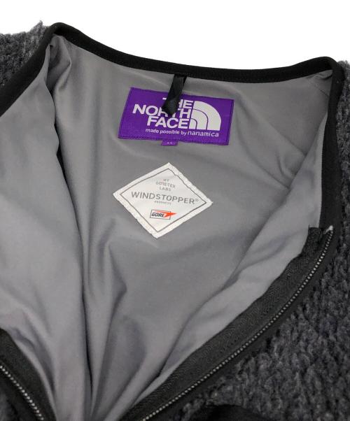 THE NORTHFACE PURPLELABEL（ザ・ノースフェイス パープルレーベル）THE NORTHFACE PURPLELABEL (ザ・ノースフェイス パープルレーベル) Wool Boa WINDSTOPPER Field Cardigan グレー サイズ:Mの古着・服飾アイテム