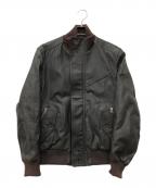 Timberlandティンバーランド）の古着「レザーブルゾン」｜ブラウン