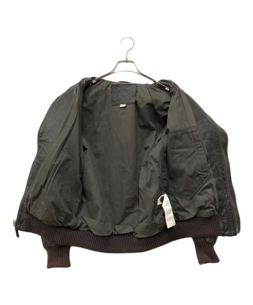 Timberland（ティンバーランド）Timberland (ティンバーランド) レザーブルゾン ブラウン サイズ:Sの古着・服飾アイテム