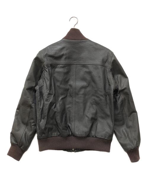 Timberland（ティンバーランド）Timberland (ティンバーランド) レザーブルゾン ブラウン サイズ:Sの古着・服飾アイテム