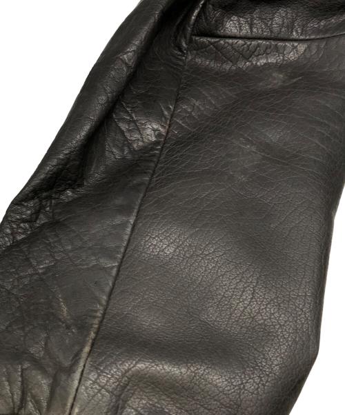 Timberland（ティンバーランド）Timberland (ティンバーランド) レザーブルゾン ブラウン サイズ:Sの古着・服飾アイテム