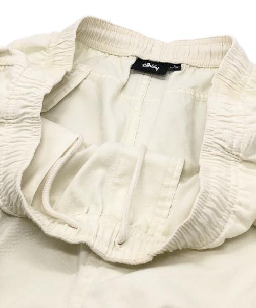 stussy（ステューシー）stussy (ステューシー) BRUSHED BEACH PANT アイボリー サイズ:Lの古着・服飾アイテム