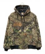CarHarttカーハート）の古着「QUILTED-FLANNEL LINED CAMO ACTIVE JKT」｜ベージュ