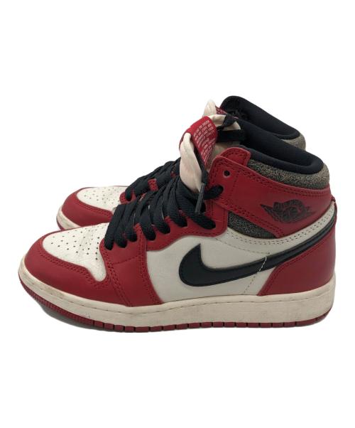 NIKE（ナイキ）NIKE (ナイキ) AIR Jordan 1 RETRO HIGH OG GS Lost&Found レッド サイズ:23cmの古着・服飾アイテム
