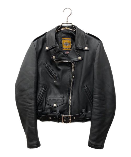 SCHOTT BROS.（ショット）SCHOTT BROS. (ショットブロス) ダブルライダースジャケット ブラック サイズ:Mの古着・服飾アイテム