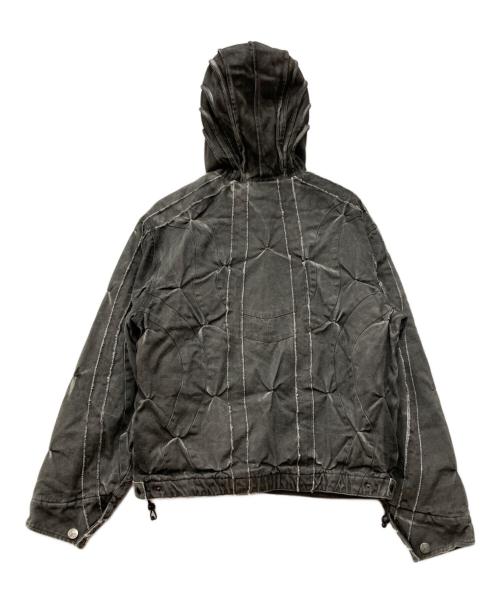bad son（バッドサン）bad son (バッドサン) Carbon hooded jacket グレー サイズ:Lの古着・服飾アイテム