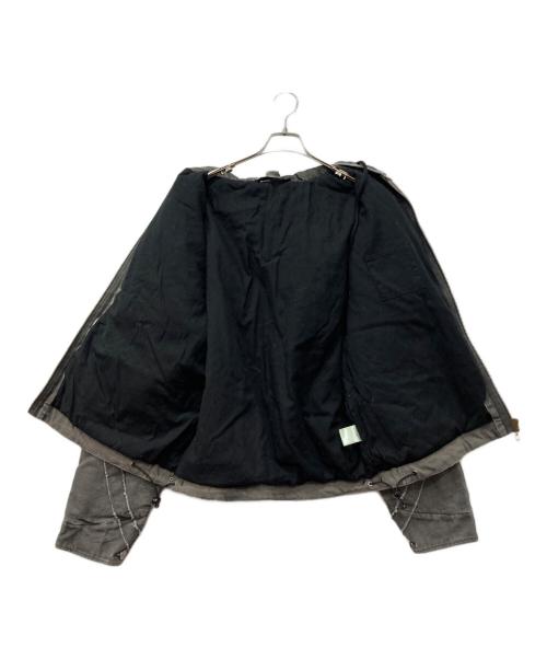 bad son（バッドサン）bad son (バッドサン) Carbon hooded jacket グレー サイズ:Lの古着・服飾アイテム