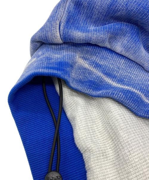 bad son（バッドサン）bad son (バッドサン) 酸素パッド付 ジップパーカー ブルー サイズ:Lの古着・服飾アイテム