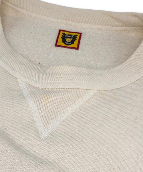 HUMAN MADE（ヒューマンメイド）HUMAN MADE (ヒューマンメイド) TSURIAMI SWEATSHIRT WHITE アイボリー サイズ:XLの古着・服飾アイテム