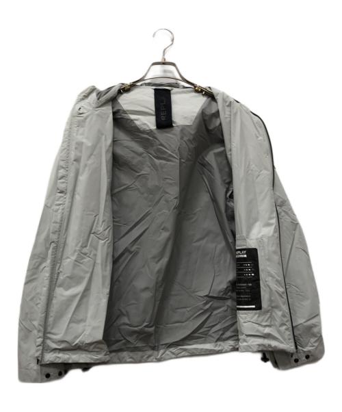 REPLAY（リプレイ）REPLAY (リプレイ) ライトコーテッドナイロン フーディー グレー サイズ:Sの古着・服飾アイテム