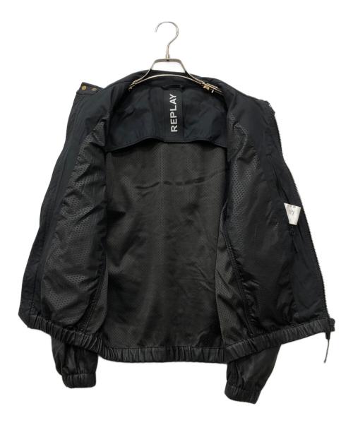 REPLAY（リプレイ）REPLAY (リプレイ) パンチングシングルライダースJK ブラック サイズ:Sの古着・服飾アイテム