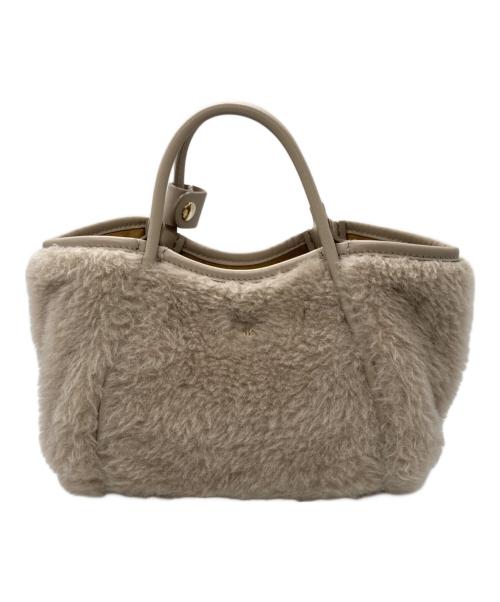 MaxMara（マックスマーラ）MaxMara (マックスマーラ) Tマリン テディベア ミニバッグ グレー サイズ:下記参照の古着・服飾アイテム