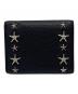 JIMMY CHOO (ジミーチュウ) 3つ折り財布 ブラック：18000円