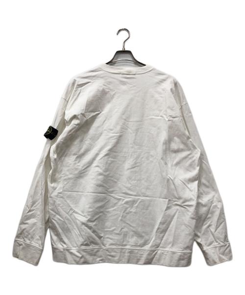 STONE ISLAND（ストーンアイランド）STONE ISLAND (ストーンアイランド) クルーネックカットソー ホワイト サイズ:XXLの古着・服飾アイテム