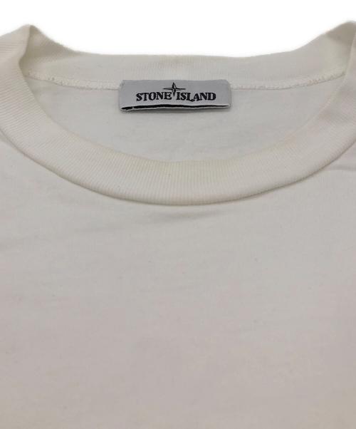 STONE ISLAND（ストーンアイランド）STONE ISLAND (ストーンアイランド) クルーネックカットソー ホワイト サイズ:XXLの古着・服飾アイテム