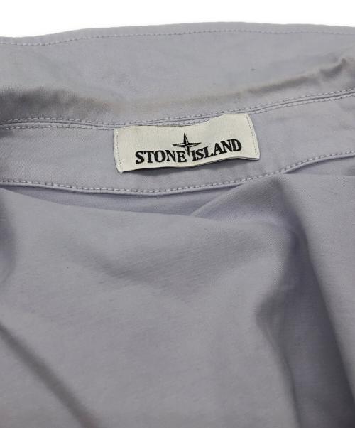 STONE ISLAND（ストーンアイランド）STONE ISLAND (ストーンアイランド) Organic Stretch Cotton Overshirt ブルー サイズ:Mの古着・服飾アイテム