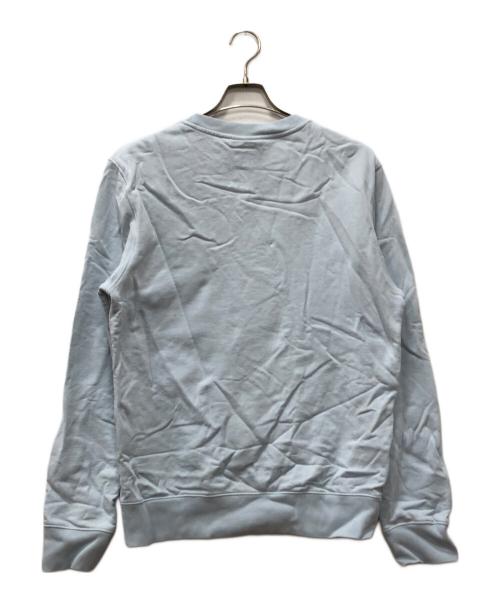 maison kitsune（メゾンキツネ）MAISON KITSUNE (メゾンキツネ) チラックス パッチ レギュラー スウェットシャツ ブルー サイズ:XLの古着・服飾アイテム